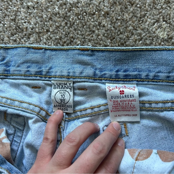 Y2K Lucky Brand Light Blue Women’s Straight Jeans Pocket Detail High Water - Picture 3 of 6